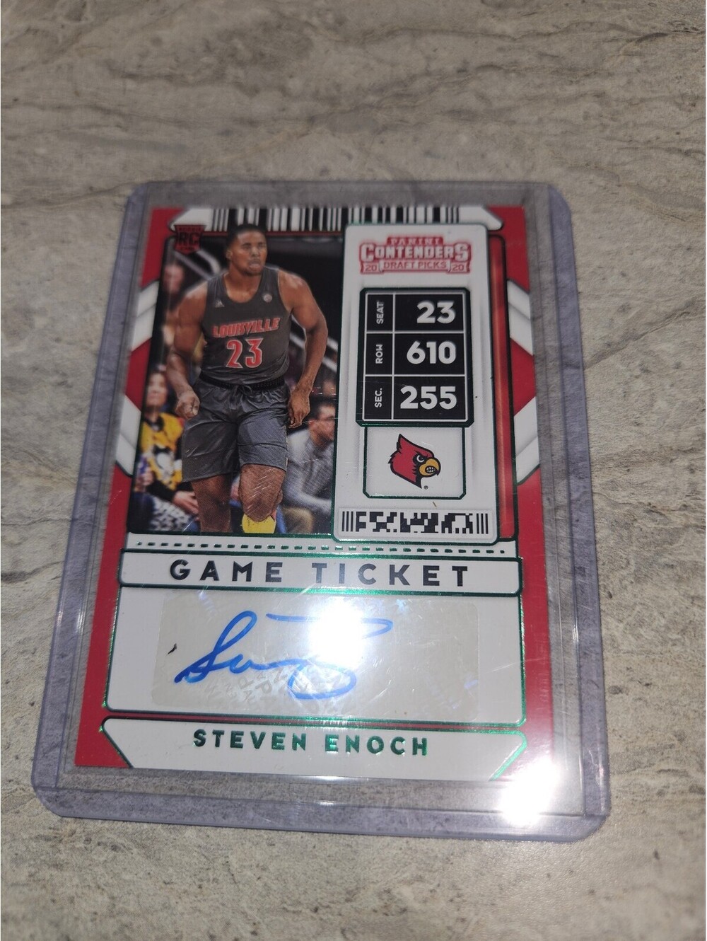 2020 Panini Contenders Draft Picks Steven Enoch Game Ticket Basketball Card